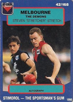 1990 AFL Scanlens Stimorol #42 Steven Stretch Front